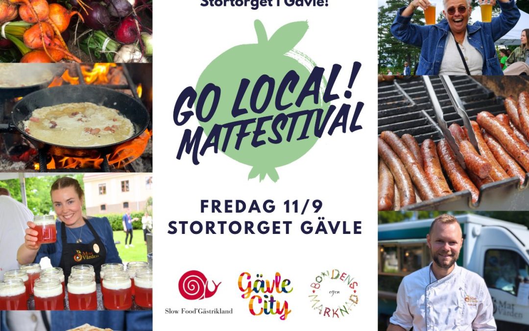 Go Local matfestival 11 september på Stortorget i Gävle